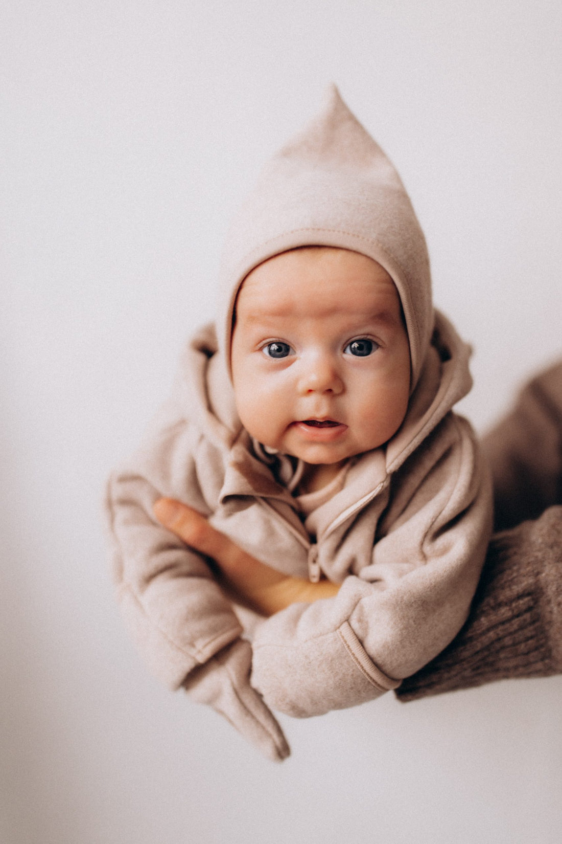 Pixie-Mütze aus Bio-Baumwollfleece