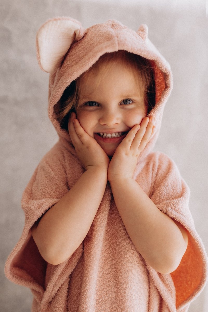 Poncho Badetuch mit Mausohren in 3 Farben - The Baltic Shop