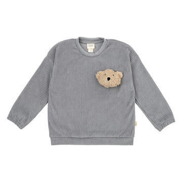 Pullover aus Kordvelour mit Bär - The Baltic Shop
