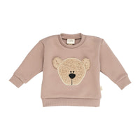 Pullover mit Bär aus Bio Baumwolle in 3 Farben - The Baltic Shop