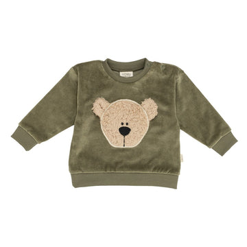 Pullover mit Bär aus Bio Baumwolle in 3 Farben - The Baltic Shop