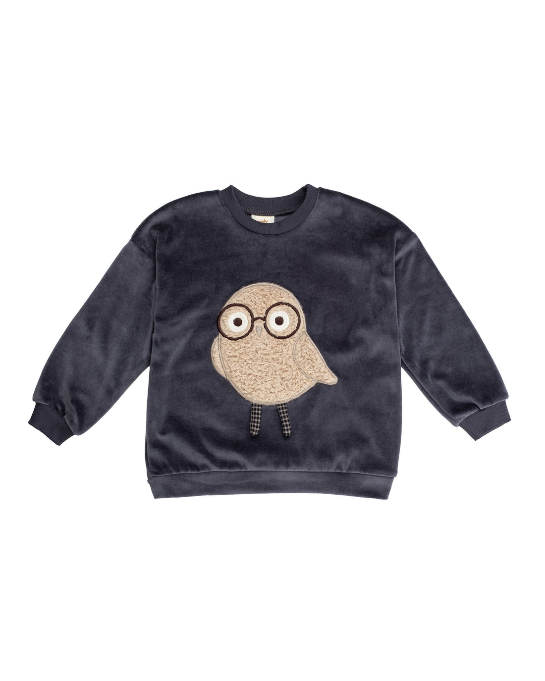 Kinderpullover aus Bio-Baumwollvelours