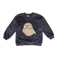 Kinderpullover aus Bio-Baumwollvelours