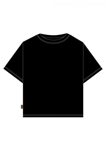 Schwarzes T-Shirt aus Baumwolle - The Baltic Shop