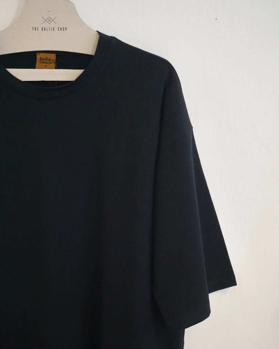 Schwarzes T-Shirt aus Baumwolle - The Baltic Shop