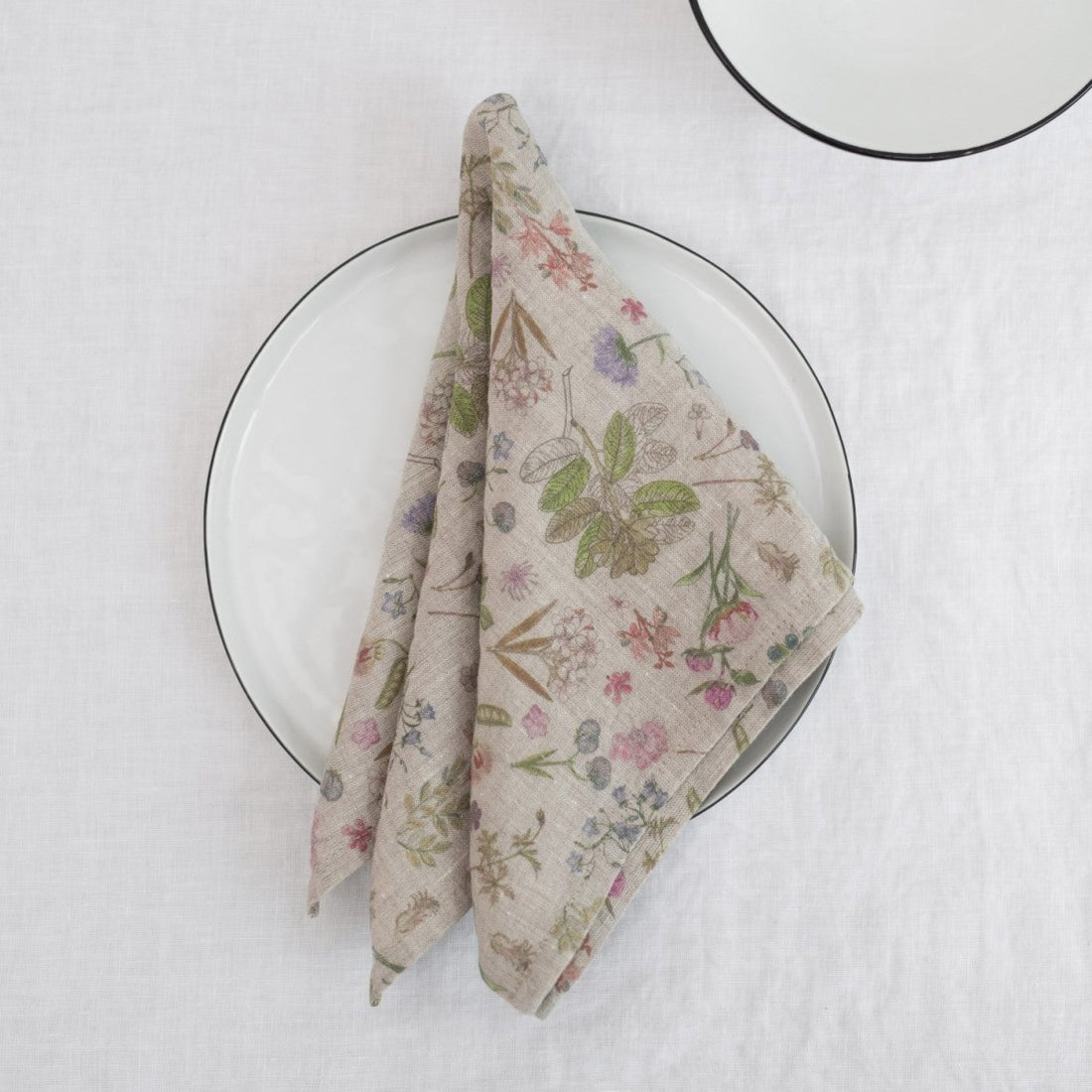 Servietten aus Naturleinen, Botany - 2er Set - The Baltic Shop