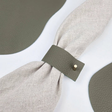 Serviettenringe aus Leder in verschieden Farben - The Baltic Shop
