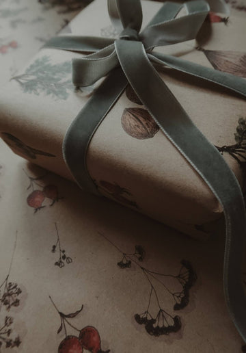 Set aus 3 Stück Weihnachtsdekorationen, Kraft - Geschenkpapier - The Baltic Shop