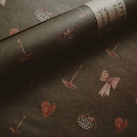 Set aus 3 Stück Weihnachtsstimmung Kraft Geschenkpapier - The Baltic Shop