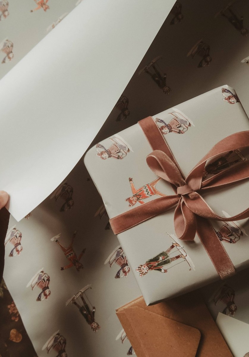 Set mit 3 Bögen Geschenkpapier - Winterfreuden - The Baltic Shop