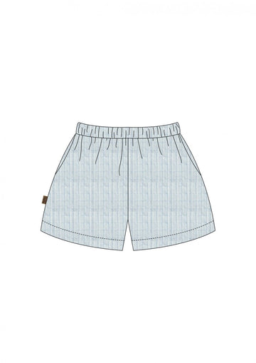 Shorts aus Baumwolle in Himmelblau - The Baltic Shop