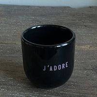 Sisi Tasse „J'adore“ in Schwarz - The Baltic Shop
