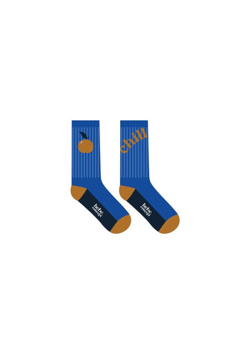 Socken in Blau mit Apfel Aufdruck - The Baltic Shop