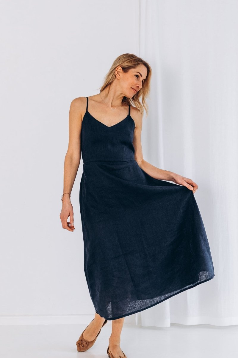 Sommerlicher Kleid aus Leinen "Liga" - The Baltic Shop