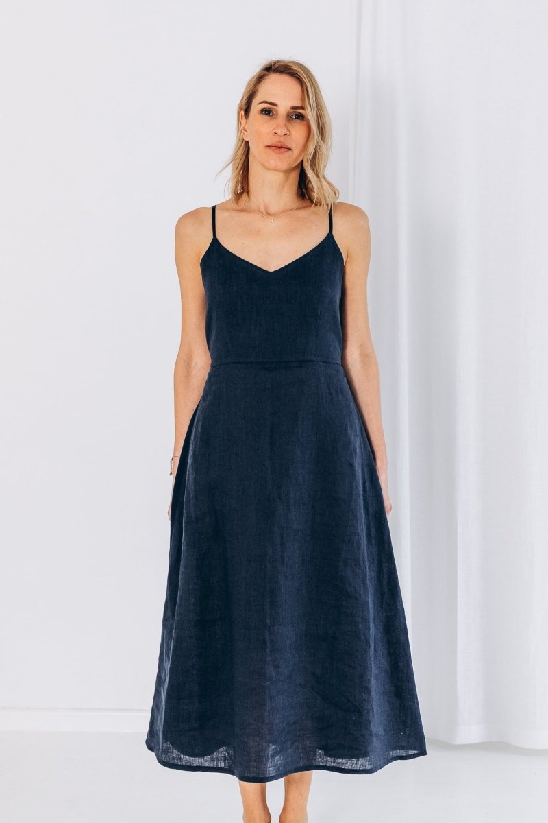 Sommerlicher Kleid aus Leinen "Liga" - The Baltic Shop