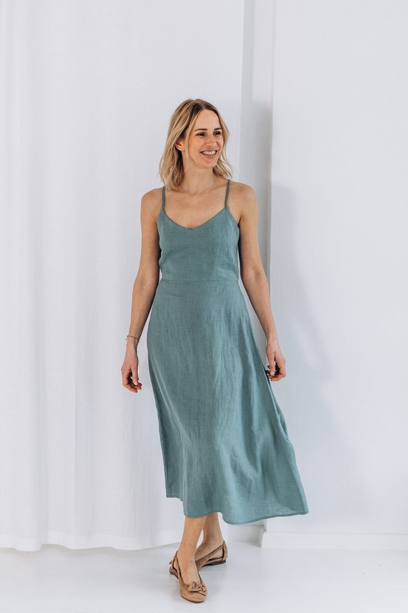 Sommerlicher Kleid aus Leinen "Liga" - The Baltic Shop