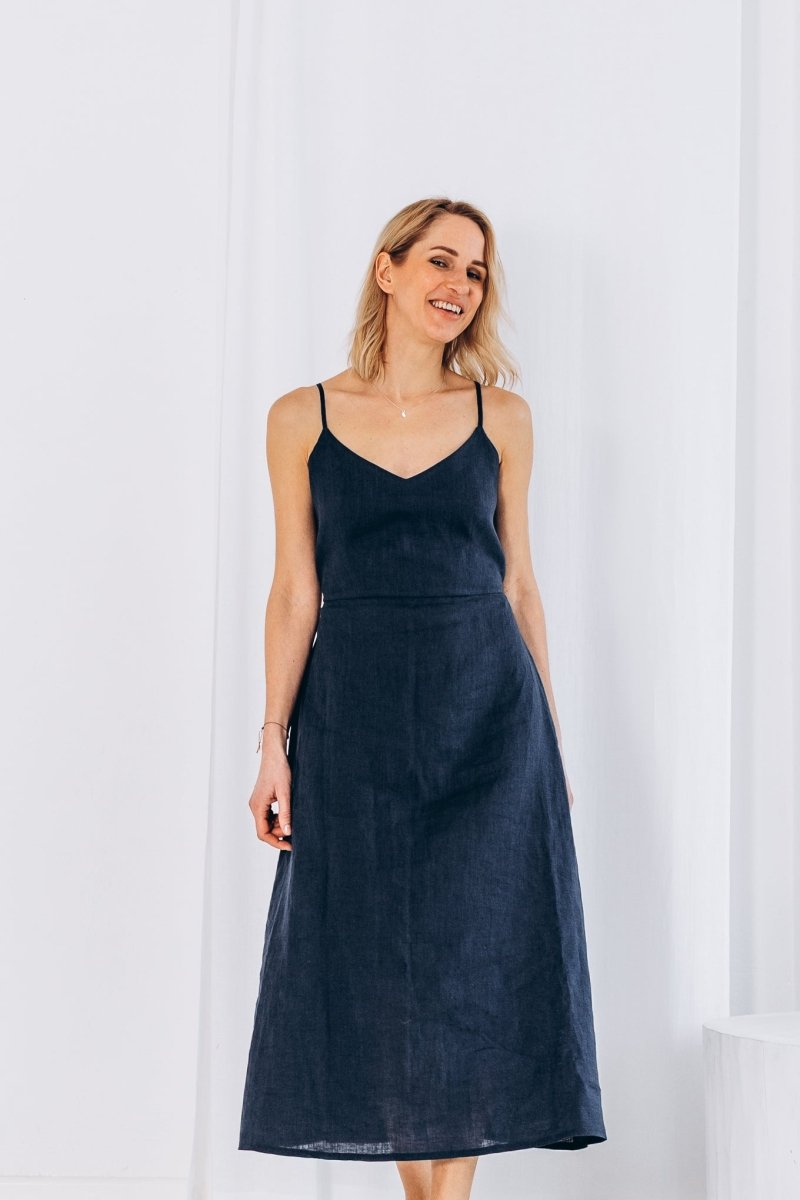 Sommerlicher Kleid aus Leinen "Liga" - The Baltic Shop