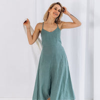 Sommerlicher Kleid aus Leinen "Liga" - The Baltic Shop