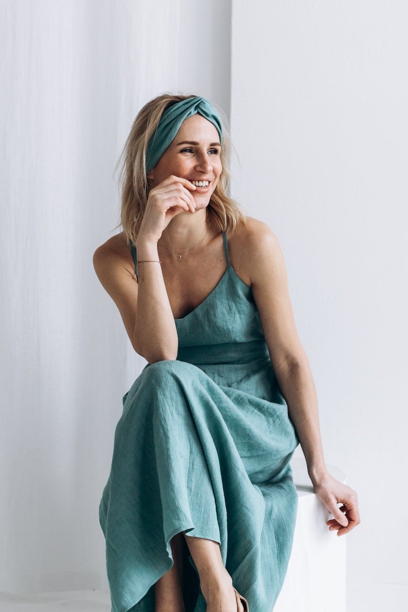 Sommerlicher Kleid aus Leinen "Liga" - The Baltic Shop