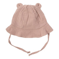 Sonnenhut mit Teddyohren aus Bio Baumwolle in 5 Farben - The Baltic Shop