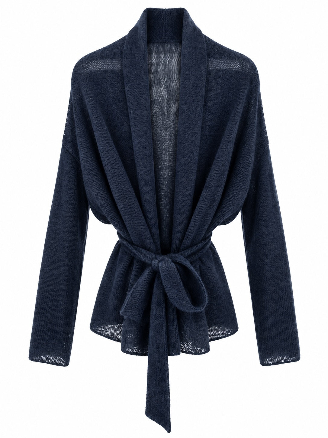 Kidmohair & Seide Strickjacke – handgefertigt in Lettland