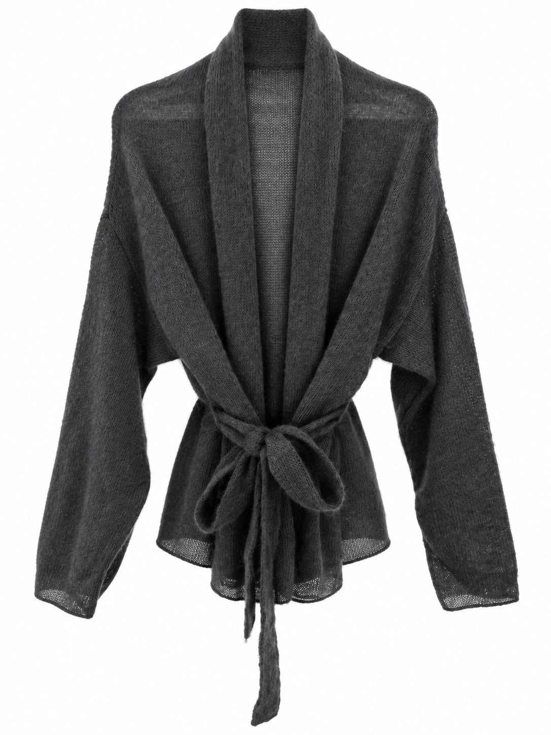 Kidmohair & Seide Strickjacke – handgefertigt in Lettland