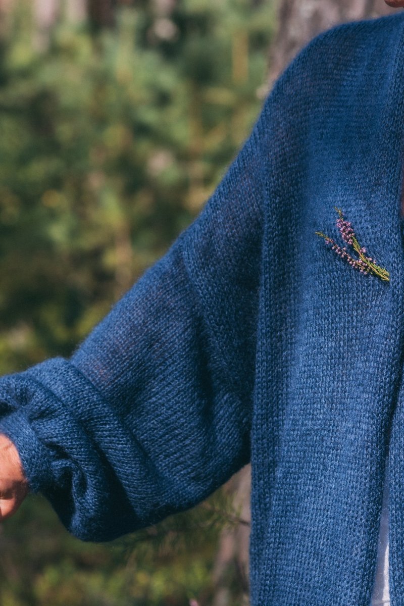 Strickjacke mit doppelten Strick und breite Ärmel - The Baltic Shop