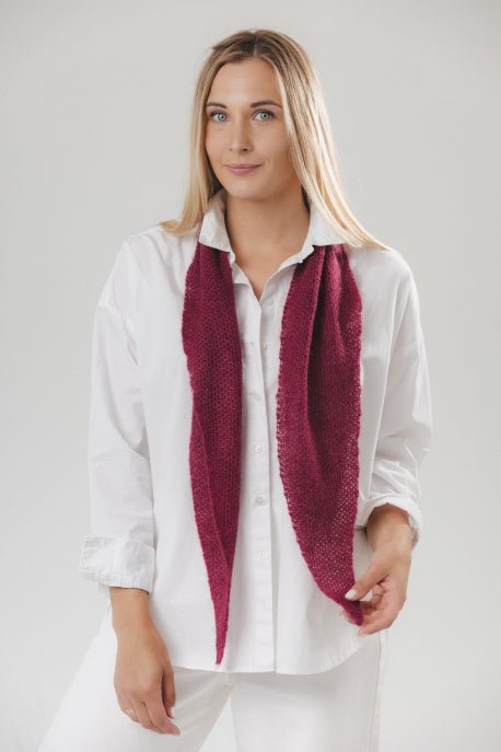 Strickweste in Wabenmuster aus Mohair und Seide - The Baltic Shop