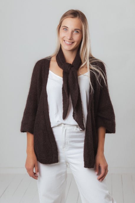 Strickweste in Wabenmuster aus Mohair und Seide - The Baltic Shop