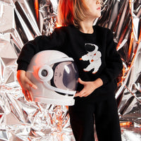 Sweatschirt in Schwarz mit Astronaut - The Baltic Shop