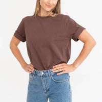 T-Shirt in Schokoladenbraun - The Baltic Shop