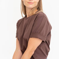 T-Shirt in Schokoladenbraun - The Baltic Shop