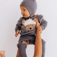 Teddy-Pullover aus Bio-Baumwollvelours - The Baltic Shop