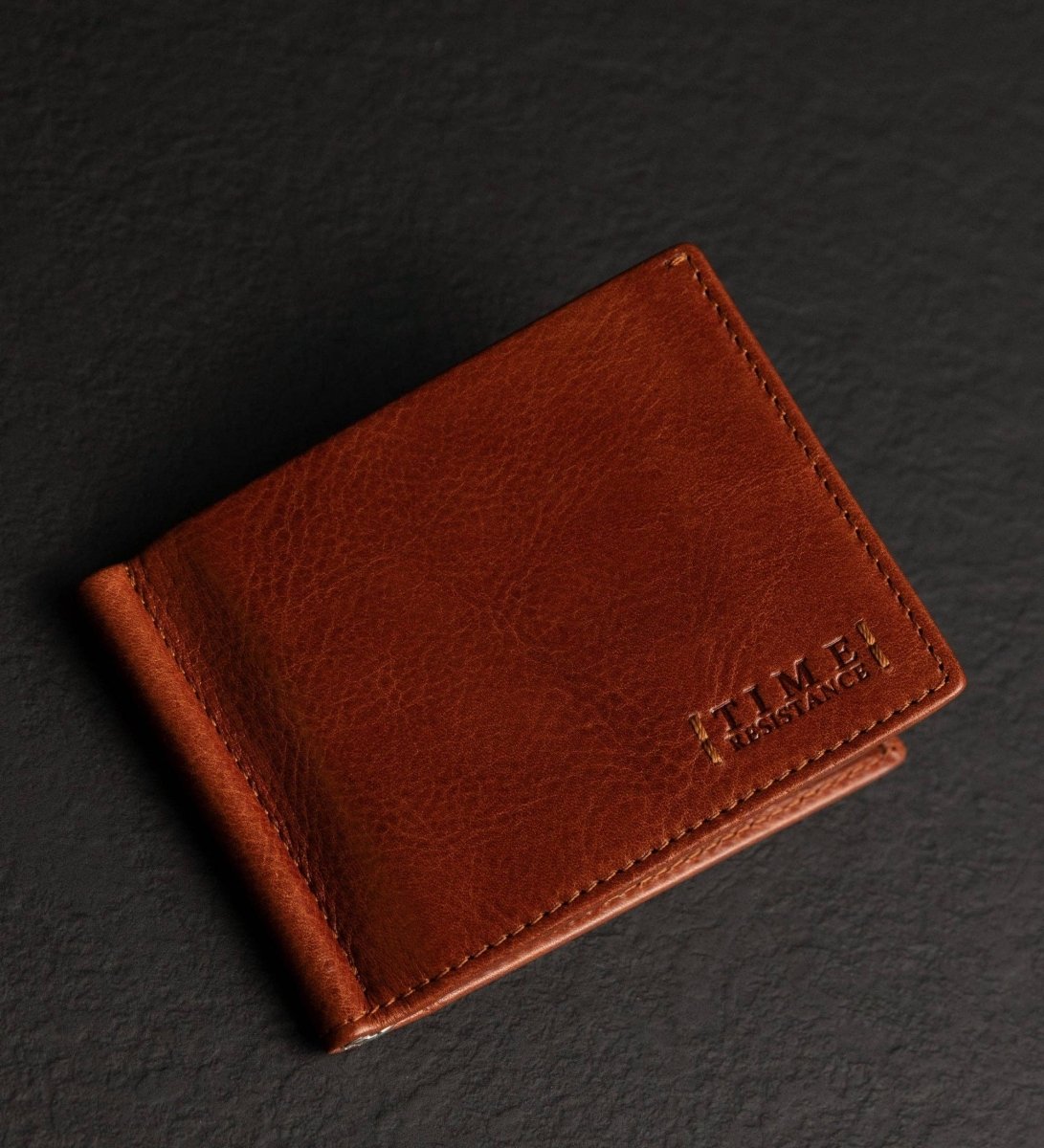 The Outsider – Geldklammer-Portemonnaie aus Vachetta-Leder - The Baltic Shop
