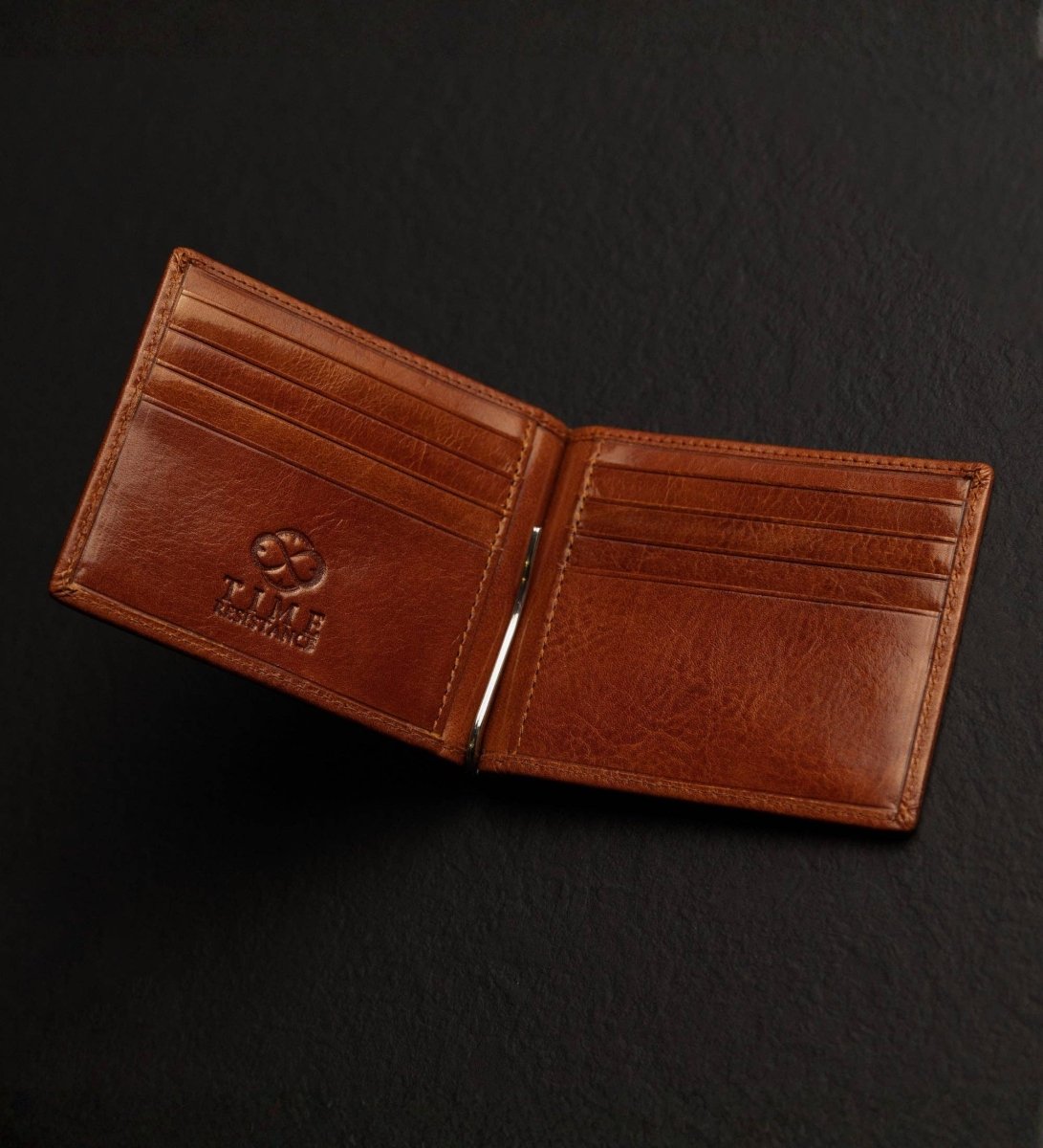The Outsider – Geldklammer-Portemonnaie aus Vachetta-Leder - The Baltic Shop