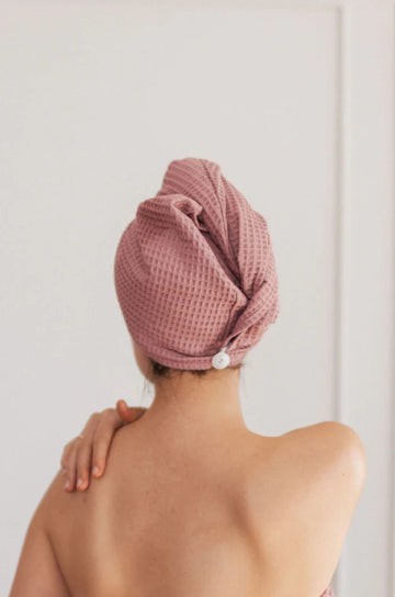 Turban für Sauna aus 100% Baumwolle