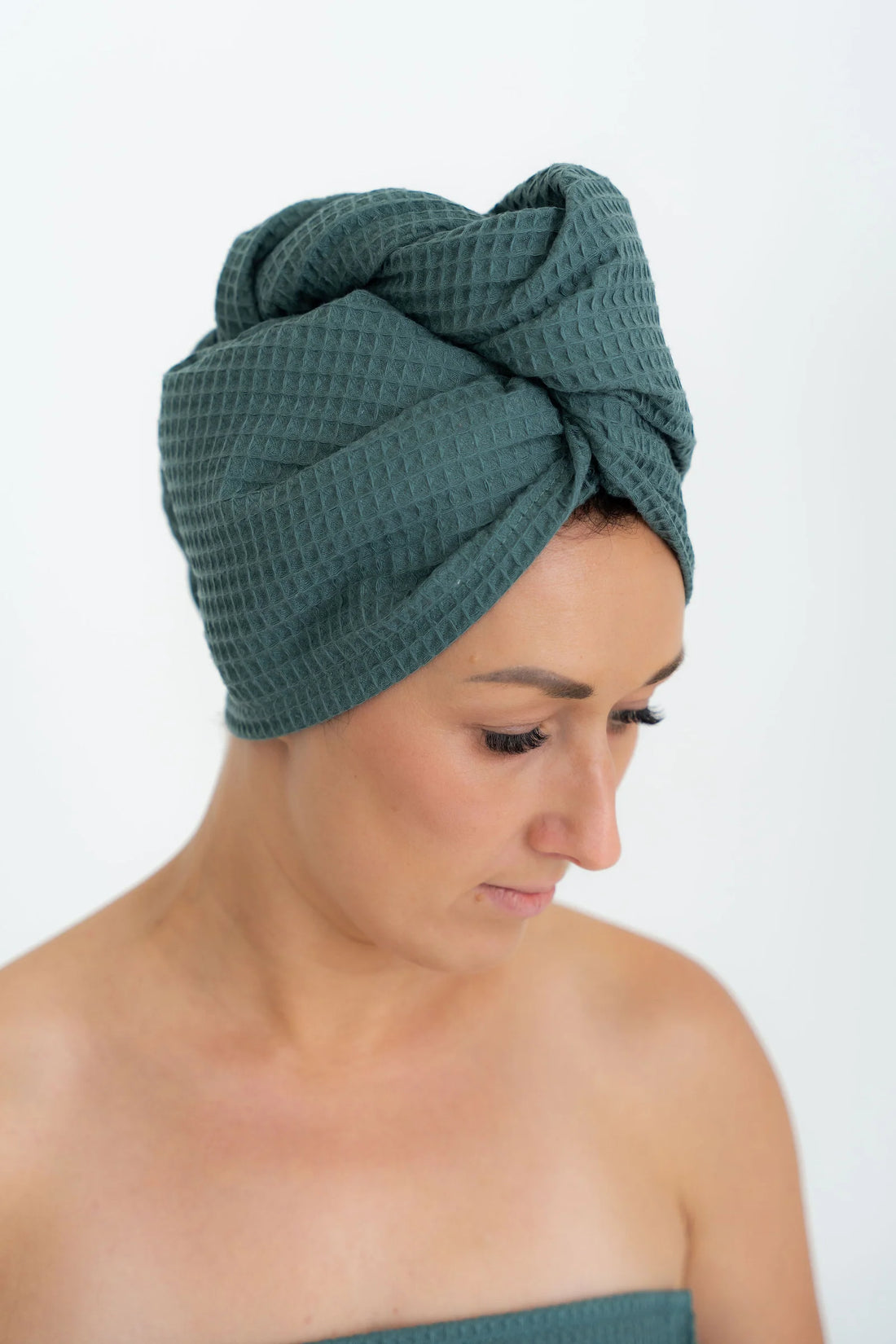 Turban für Sauna aus 100% Baumwolle