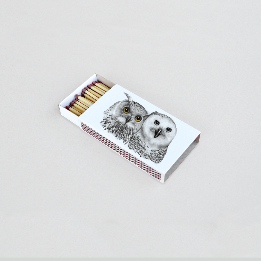 Uhu und Eule - Streichholzschachtel - The Baltic Shop