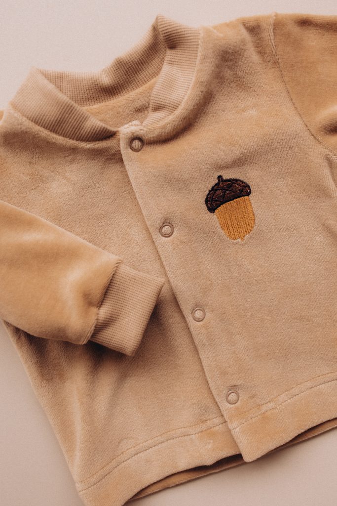 Veloursjacke aus Bio Baumwolle in 3 farben