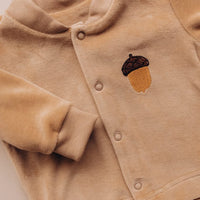 Veloursjacke aus Bio Baumwolle in 3 farben