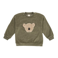 Velour Pullover mit Teddy aus Bio Baumwolle in 2 Farben - The Baltic Shop