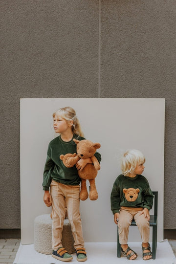 VELOURS - OVERSIZED - PULLOVER AUS BIO BAUMWOLLE MIT TEDDY - The Baltic Shop