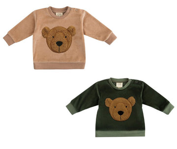 VELOURS - PULLOVER MIT FROTTEE - TEDDY - The Baltic Shop