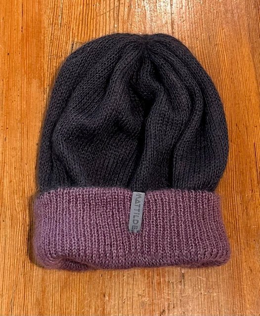 Weiche Winterhaube mit gerippten Rand - 2 Farbig - The Baltic Shop