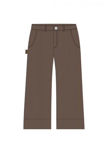 Weite Hose aus Cord in Taupe - The Baltic Shop