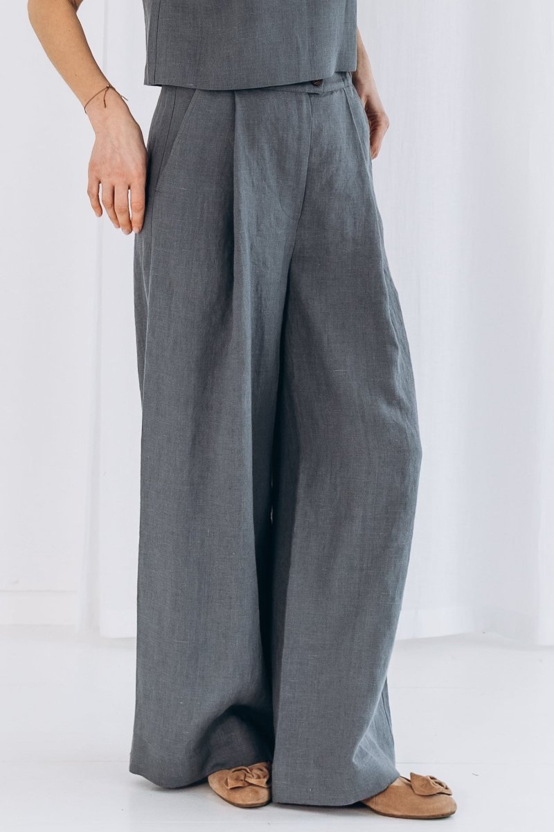 Weite Leinenhose "Elisa" - The Baltic Shop