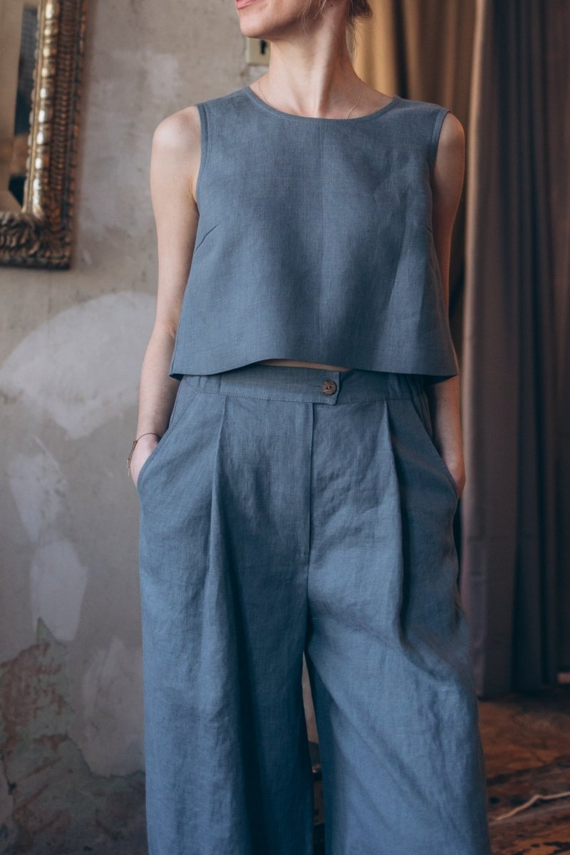 Weite Leinenhose "Elisa" - The Baltic Shop