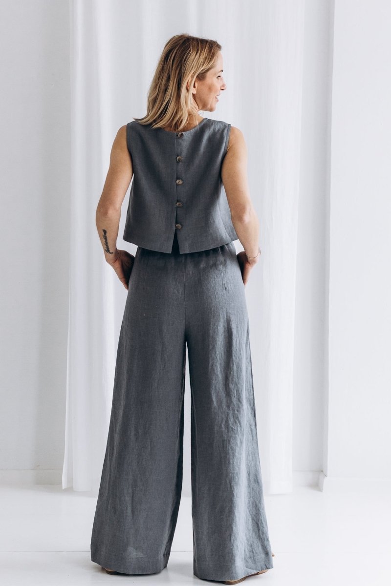 Weite Leinenhose "Elisa" - The Baltic Shop