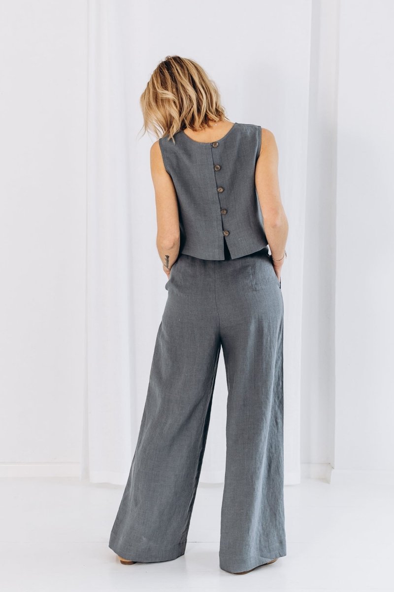 Weite Leinenhose "Elisa" - The Baltic Shop