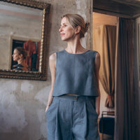 Weite Leinenhose "Elisa" - The Baltic Shop
